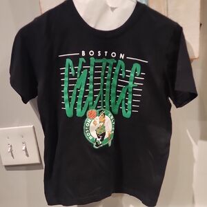 NBA Boston Celtics Black T-Shirt Kids Sz M (10-12)